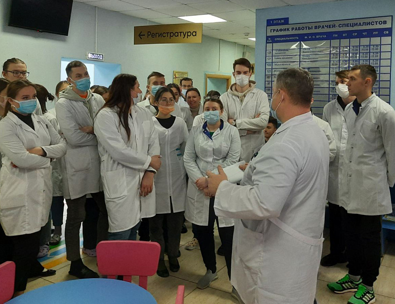 У нас в гостях студенты медицинской академии