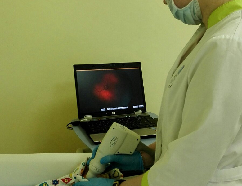 Прием детей с ретинопатией недоношенных