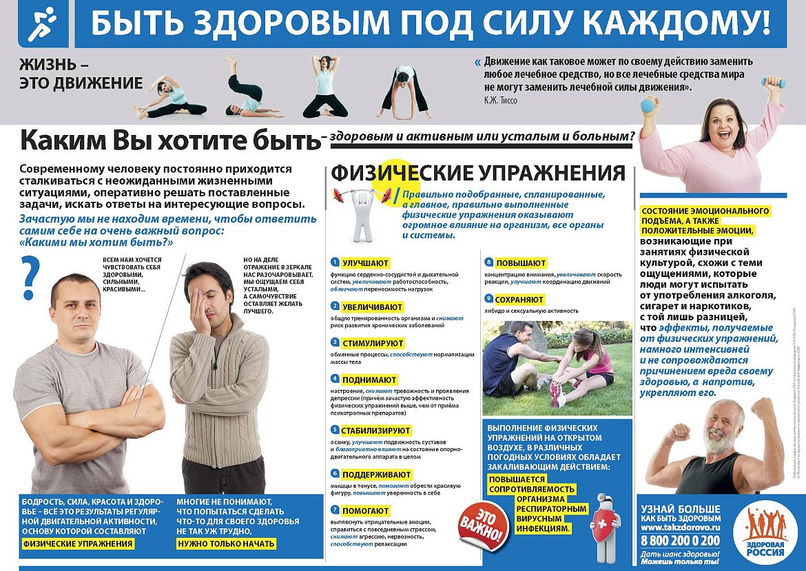Быть здоровым под силу каждому!